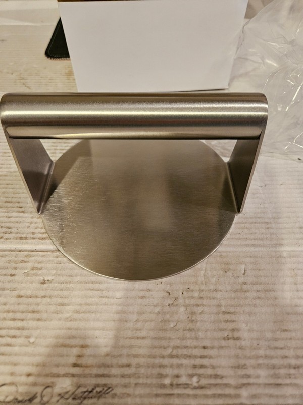 Burger Press, Round Smash Hamburger Press, Griddle Acc. Kit for Grilling NIB gallery