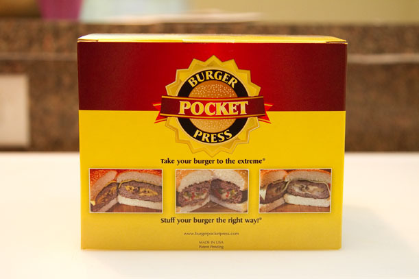 BURGER POCKET PRESS Stuffed Homemade Hamburger Patty Maker Kit gallery