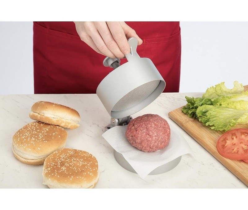 Cuisinart Adjustable Aluminum Burger Press | Gourmet Outdoor Grilling | NIB gallery