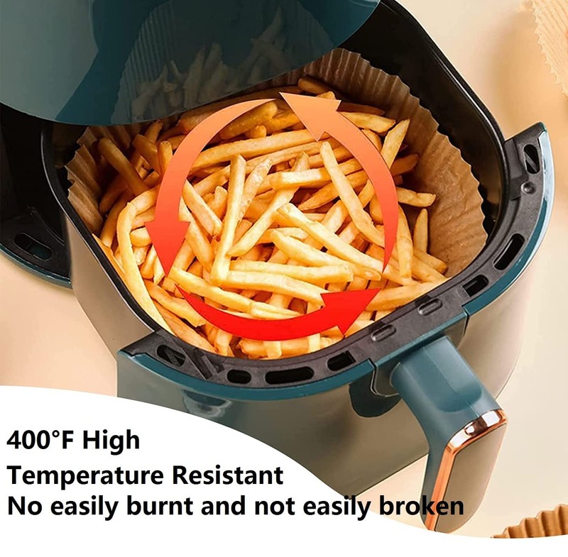 Air Fryer Paper Liners, 100PCS Non-stick Disposable Round-7.9"-100Pcs gallery