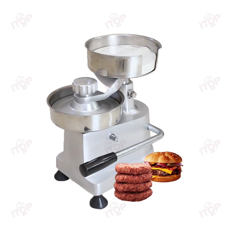 Stainless Manual Hamburger Patty Press Molding Machine Burger Meat Mold Maker gallery