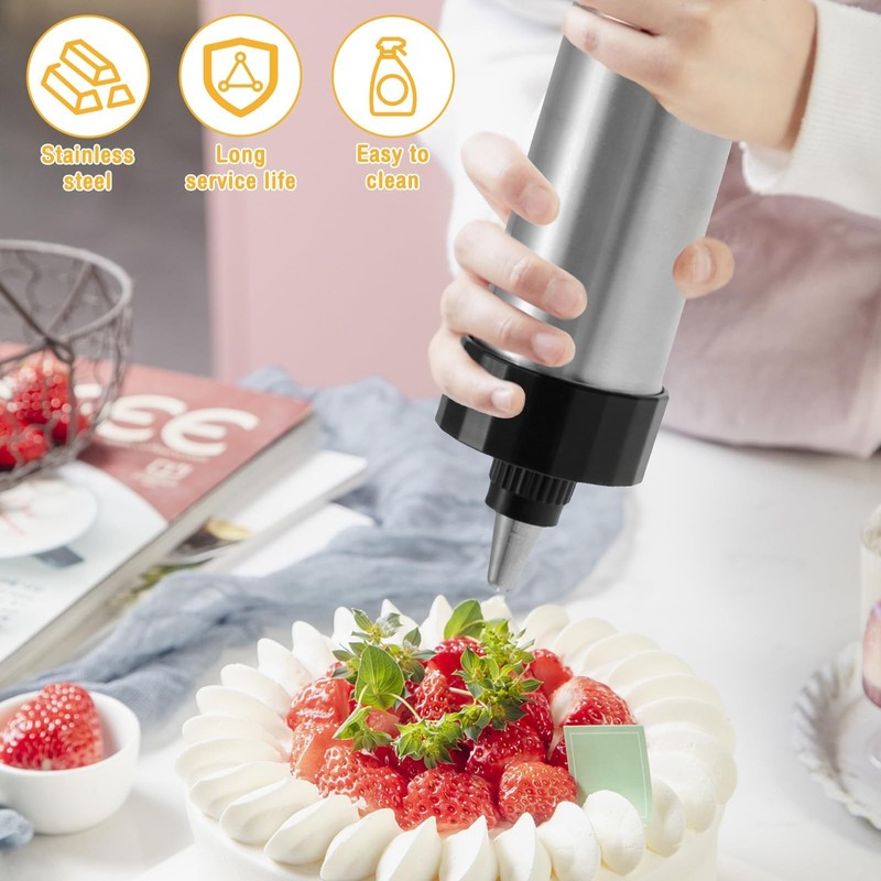 Churro Maker Machine, 3-in-1 Stainless Steel Churro Gun Kit - 16 Discs&8 Tips... gallery