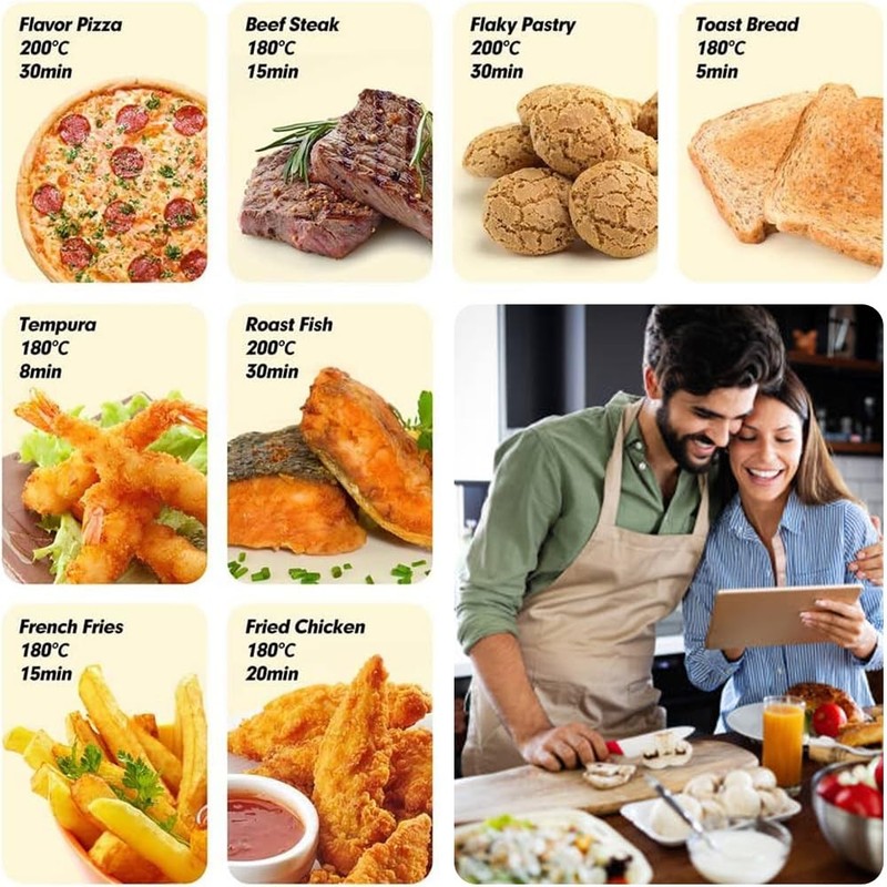 YJWYDM Air Fryer Disposable Paper Liners, 150PCS 8.7x5.5", wood color gallery