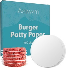 Aegwynn Hamburger Patty Paper Round 4.5 Inch 300 Pcs, Parchment Burger Papers