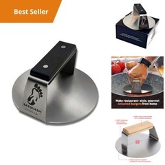 Stainless Steel Burger Smasher Press 6″ Heavy Duty Stovetop Grill Smashers Comme