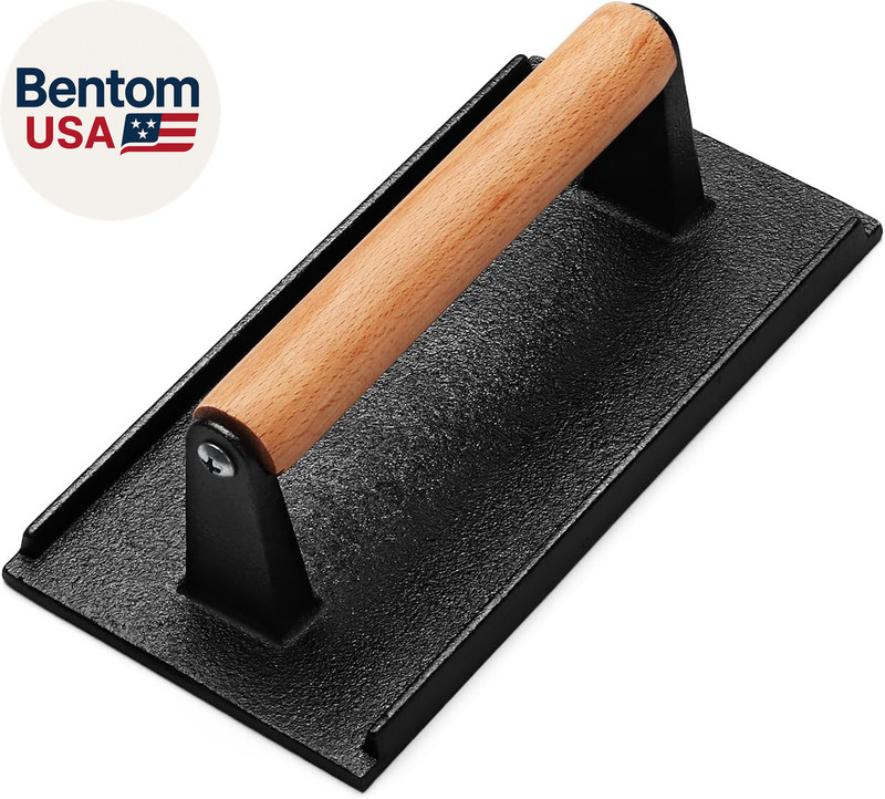 Burger Press, Smash Burger Press for Blackstone Griddle, Heavy Duty Cast Iron Re gallery