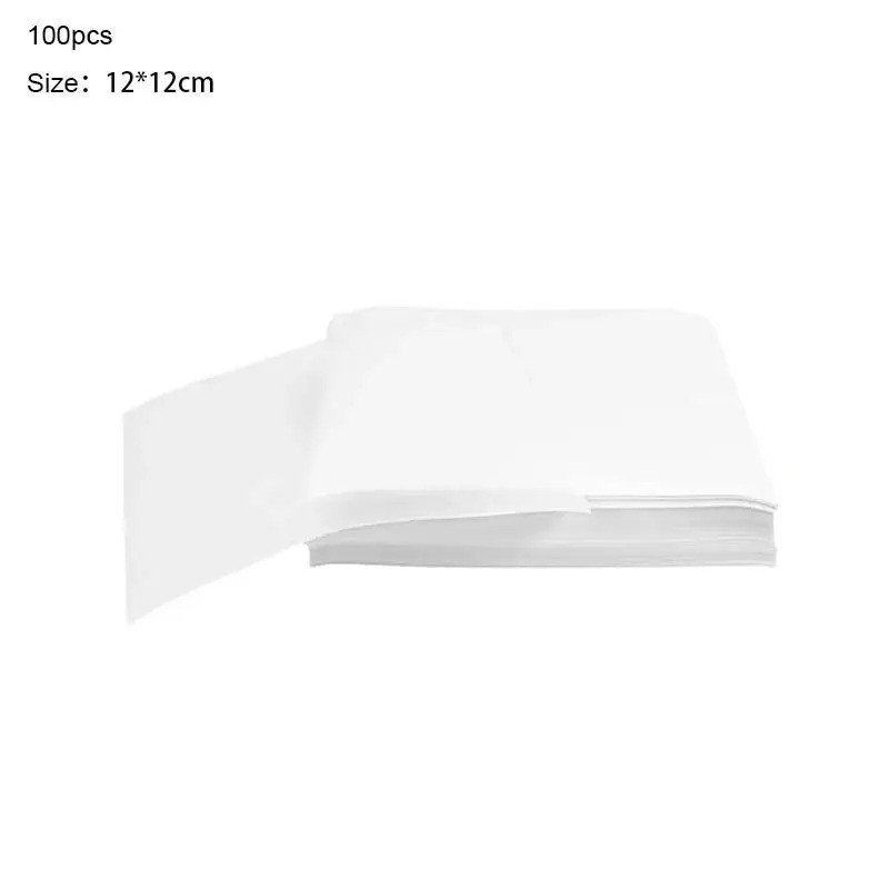 100 Pcs Non Stick Wax Discs 12cm Hamburger Burger Patty Wax Papers