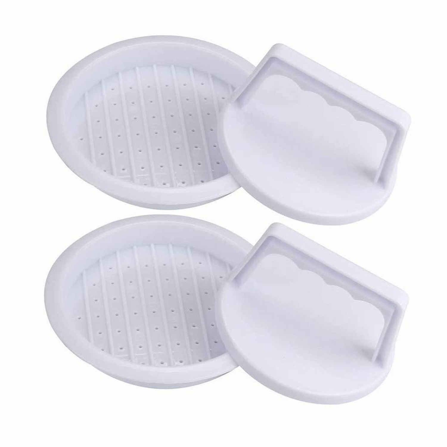 2 Piece Hamburger Press, Plastic Burger Press, Hamburger Maker Meat Press Set gallery