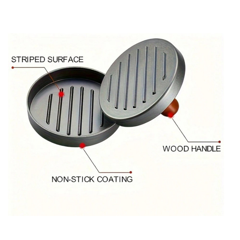 Hamburger Patty Maker Press – Non-Stick Burger Mold for Beef BBQ & Grill Cooking gallery