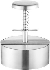 Brigii 304 Stainless Steel Burger Press – 4.5″ Hamburger Patty Maker, Silver