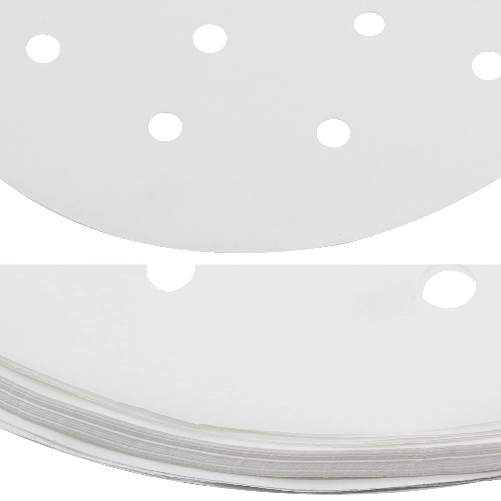 Cionyce 100 Pcs Dumpling Paper Bamboo Steamer 7 Inch 7 Inch, White gallery