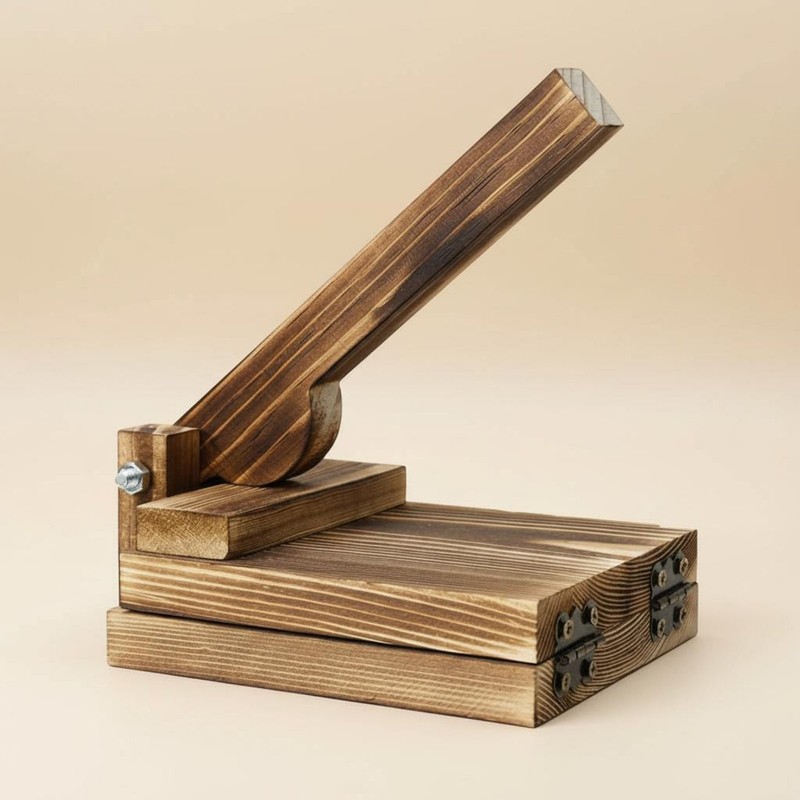 Hardwood Wood Dumpling Skin Press Easy to Clean Wooden Dumpling Wrapper Press gallery
