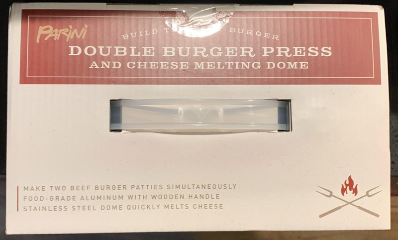 Double Burger Press & 8.75"Cheese Melting Dome Non-Stick NIB DAD FATHERS DAY gallery