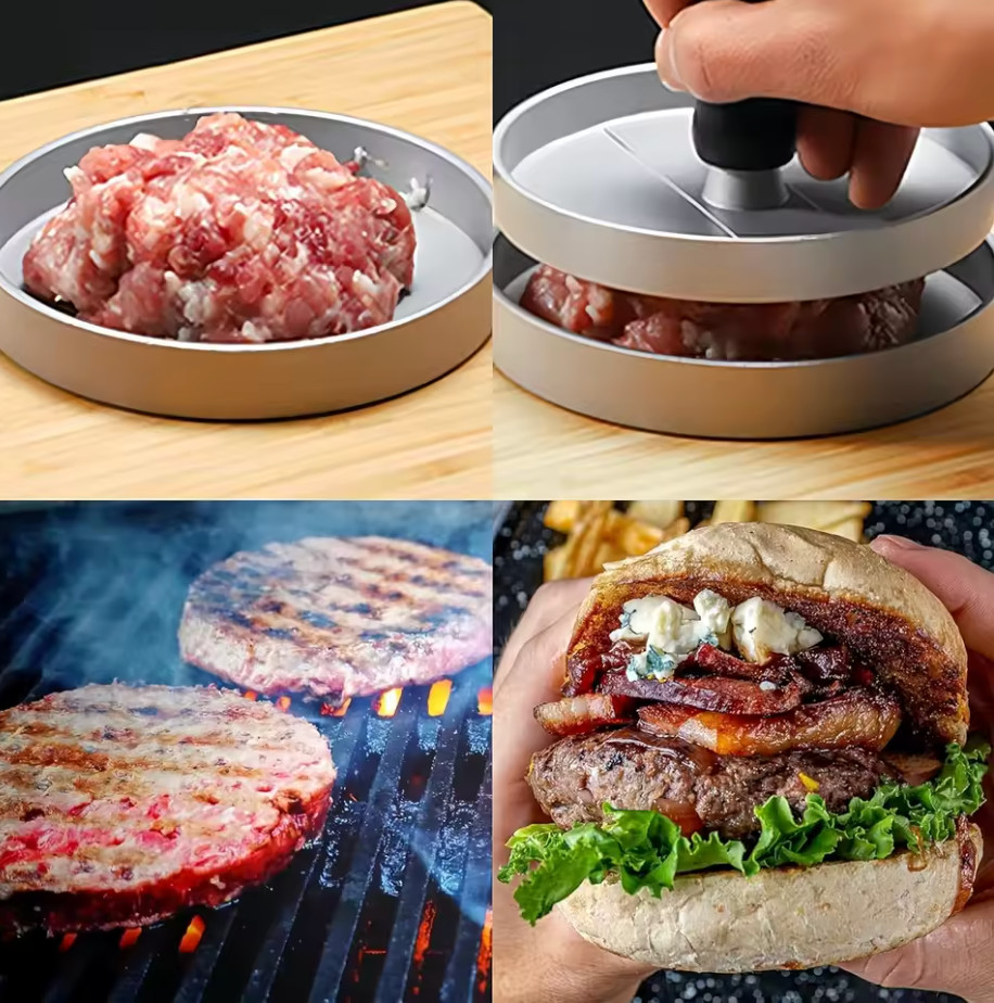 Burger Press Non-Stick Hamburger Patty Maker Maker for Kitchen BBQ Grill Cooking gallery