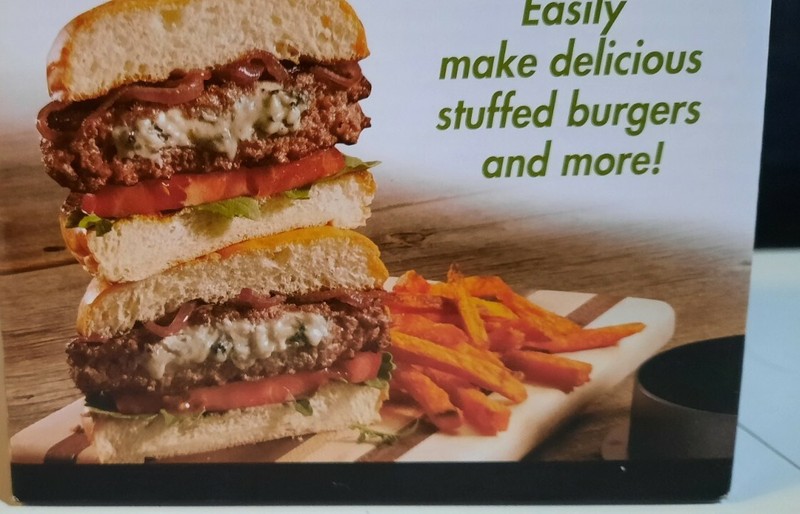 Cuisinart 3 in 1 Burger Press Stuffed Patty Maker Gourmet Outdoor Grilling Tool gallery