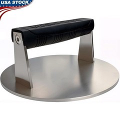 Stainless Steel Burger Smasher 8 Inch Steak Weight for Smash Burgers Bacon