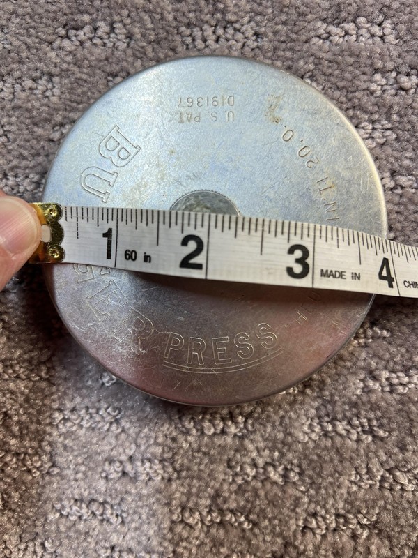 Vintage Heuck Burger Press Cast Aluminum Cinti 20.0 US Pat D191367 Kitchen gallery