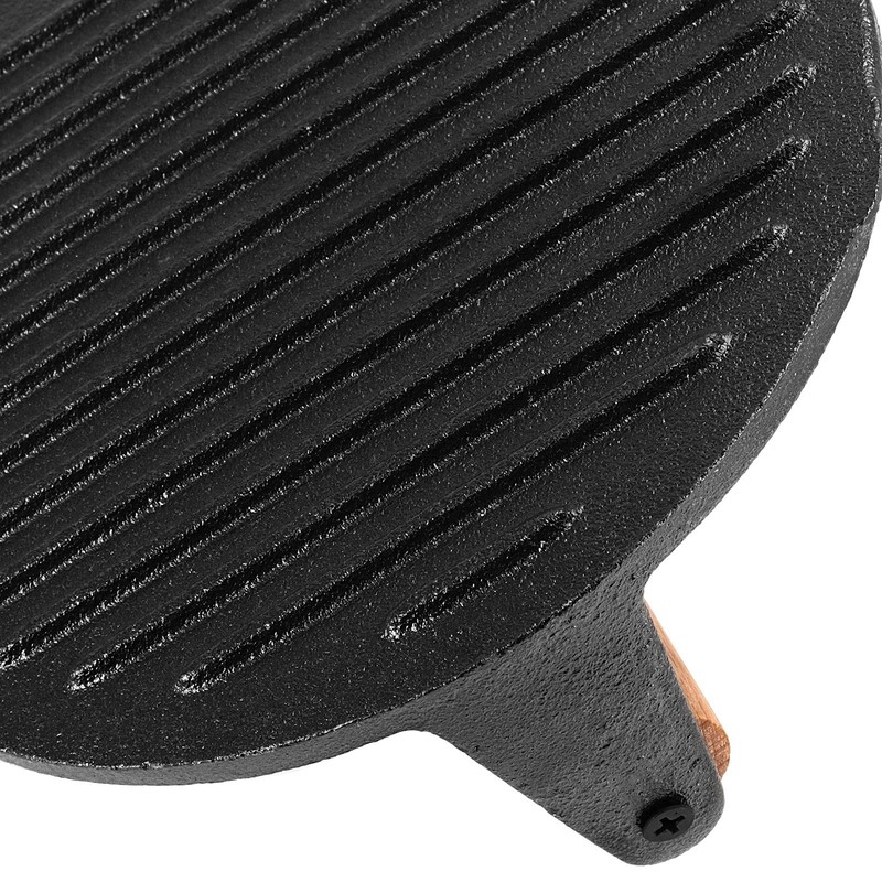 2 Pack 7 Inch Black Cast Iron Grill Press Round Heavy Weight Bacon Press with... gallery