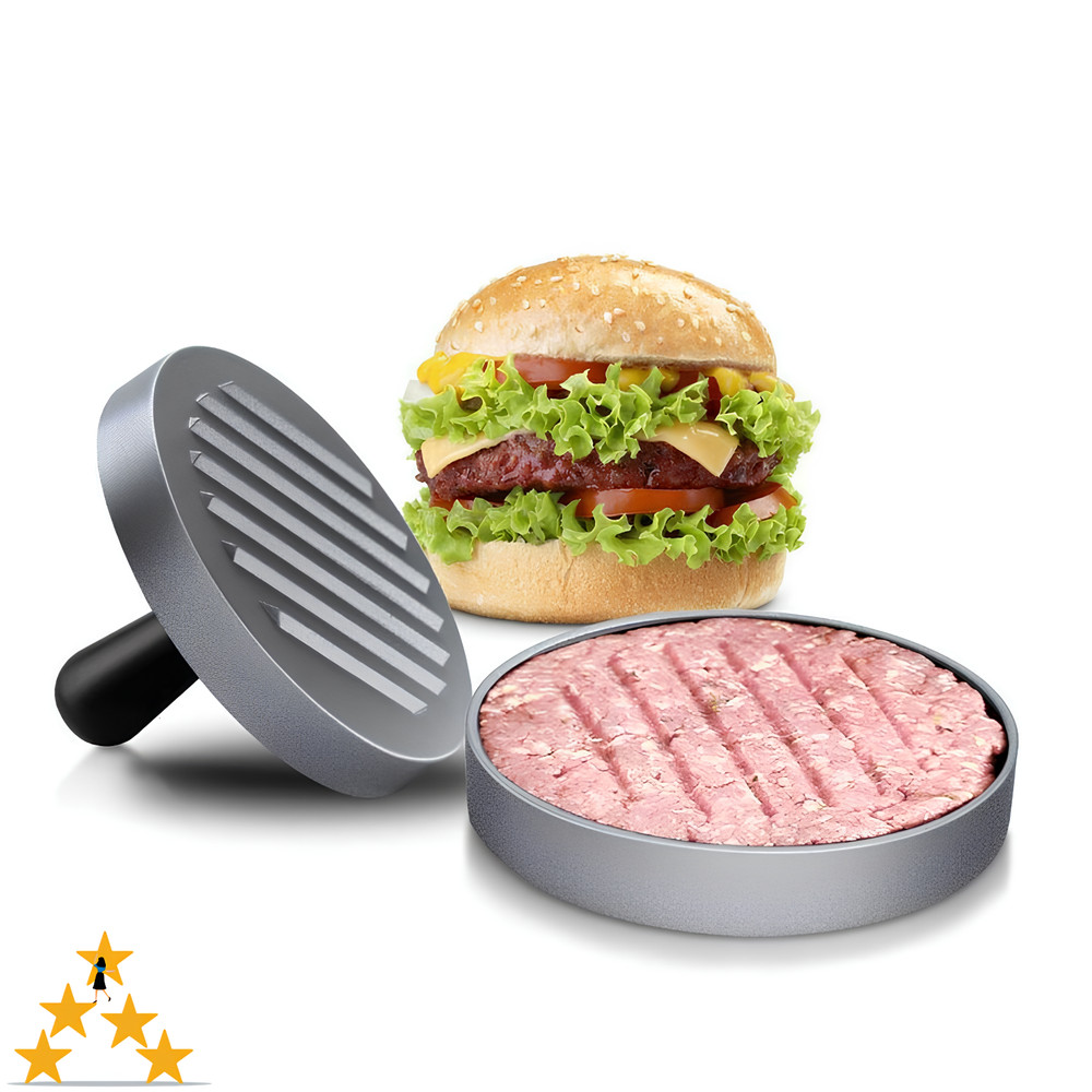 Hamburger Patty Maker Press – Non-Stick Burger Mold for Beef BBQ & Grill Cooking