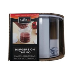 Burger Patty Maker Press Hamburger Mold NonStick Meat Shaper 12pc Freezer Conta