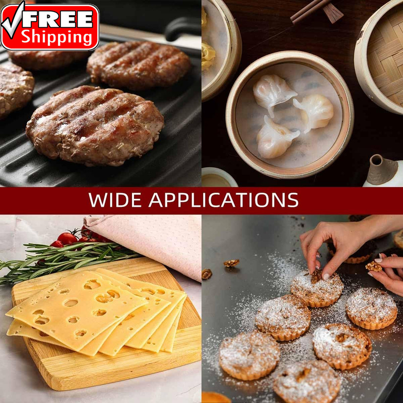 100 Pcs Burger Patty Paper Hamburger Parchment Papers 4 Inch Non-Stick round Ham gallery