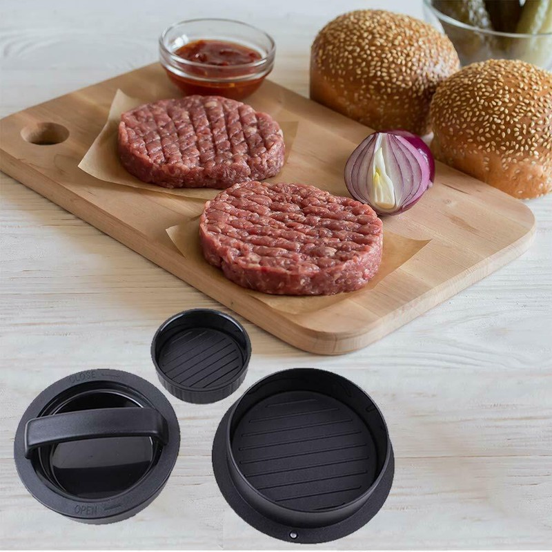 Burger Press Stuffed Patty Maker Mold Slider EASY Homemade Hamburger Making Tool gallery