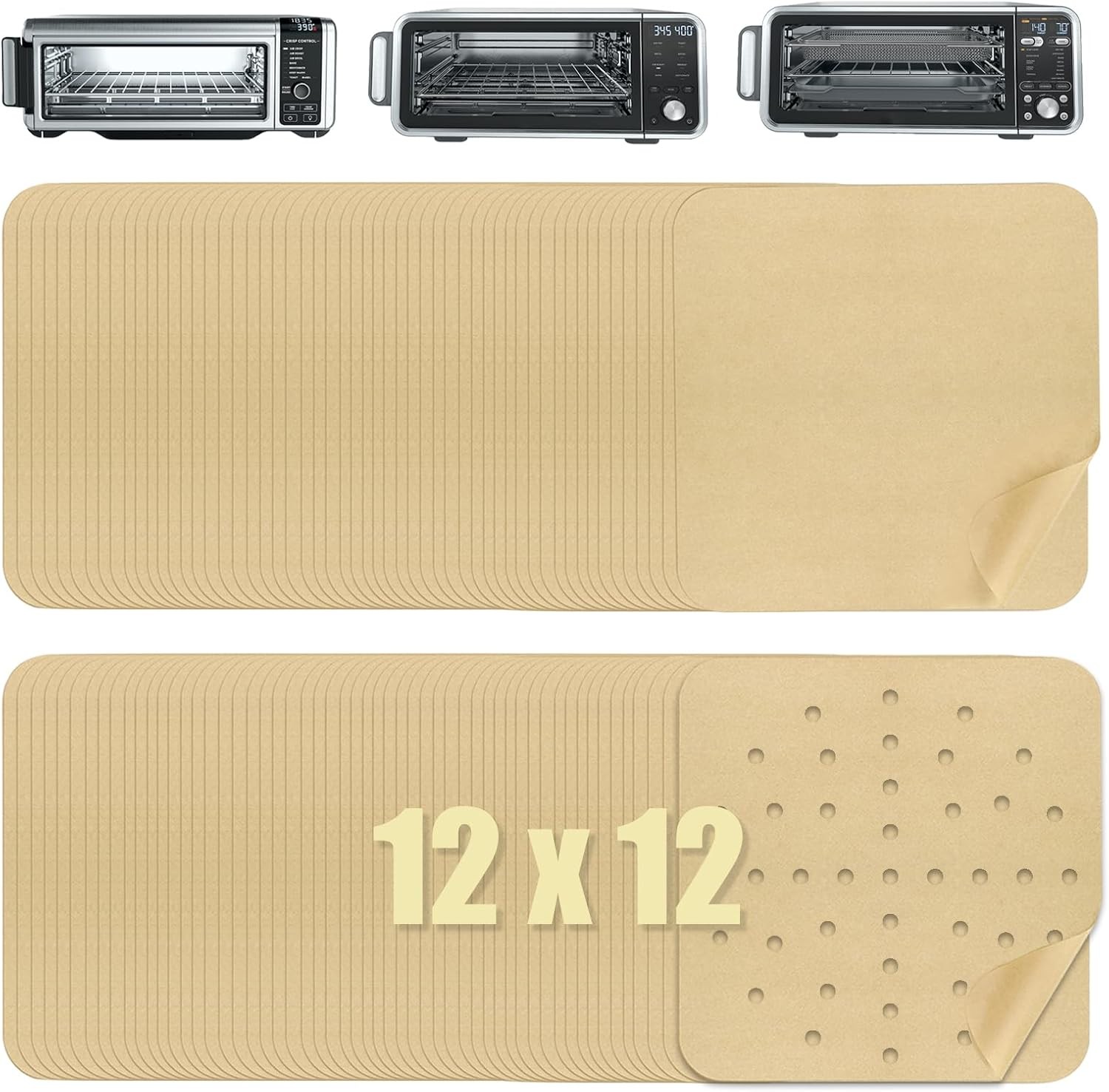 12 x 12 inch Parchment Paper Liners Air 12''x12'' 130 Pcs gallery