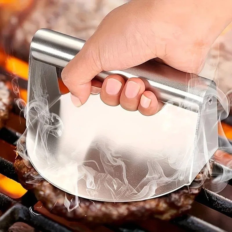 Stainless Steel Burger Press round Burger Smasher Heavy-Duty Smash