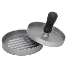 AMZCHEF BURGER MAKER ALUMINUM DIE CASTING BURGER PRESS NON STICK – BLACK/SILVER