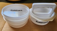 Cuisinart Plastic Hamburger Press And Containers