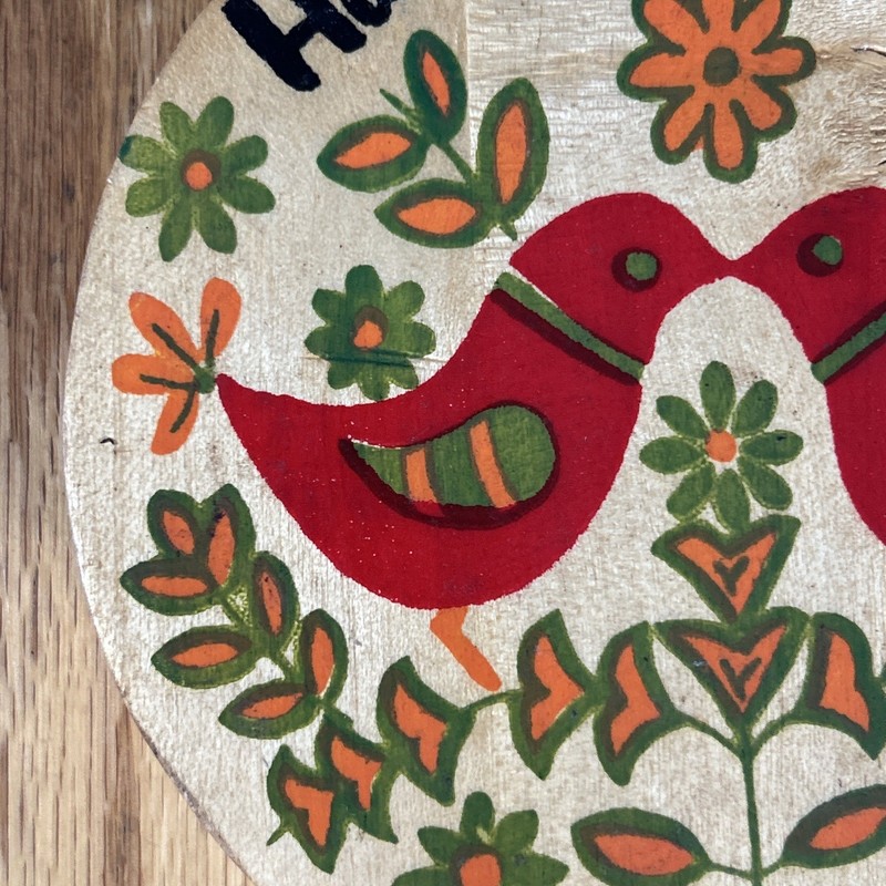 Vintage Hamburger Press Pennsylvania Dutch Mid Century Hand Painted gallery