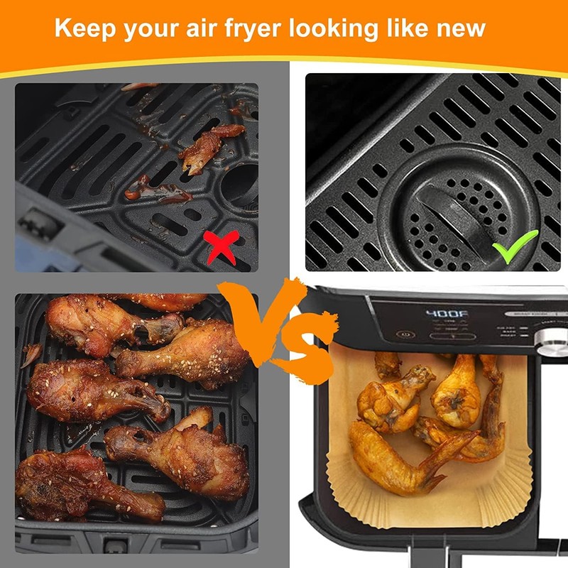 MooManGoo Air Fryer 8.6*5.5"Rectangle-100 PCS, PCS gallery