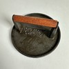 Vintage Charcoal Companion Cast Iron 7” Round Grill Press Mark Meat Burger BBQ gallery