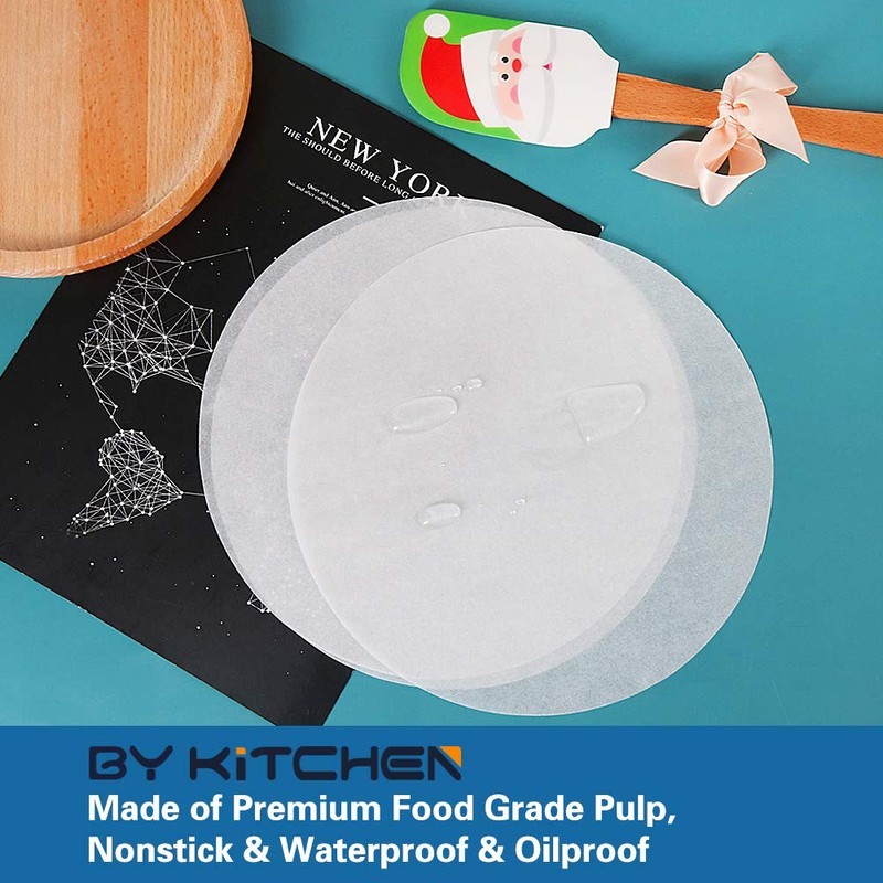 Baking Parchment Circles, Set of 100, 12 Inch Non Stick 12inch-100pcs, White gallery