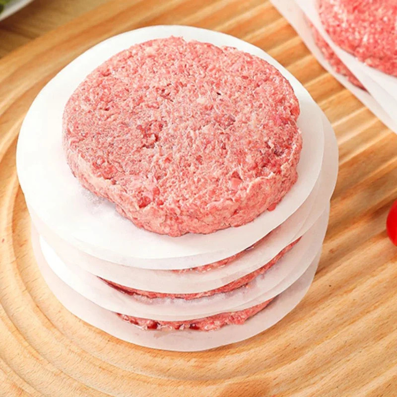 500Pcs Hamburger Patty Paper, Wax Papers to Separate Frozen Pressed Patties for gallery
