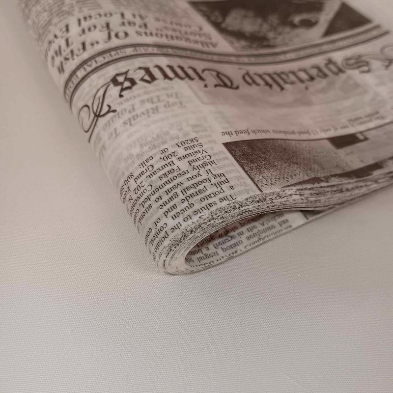 Oasis Supply, Deli Paper Sheets Sandwich Wrap 1000 Count, Newspaper Print gallery