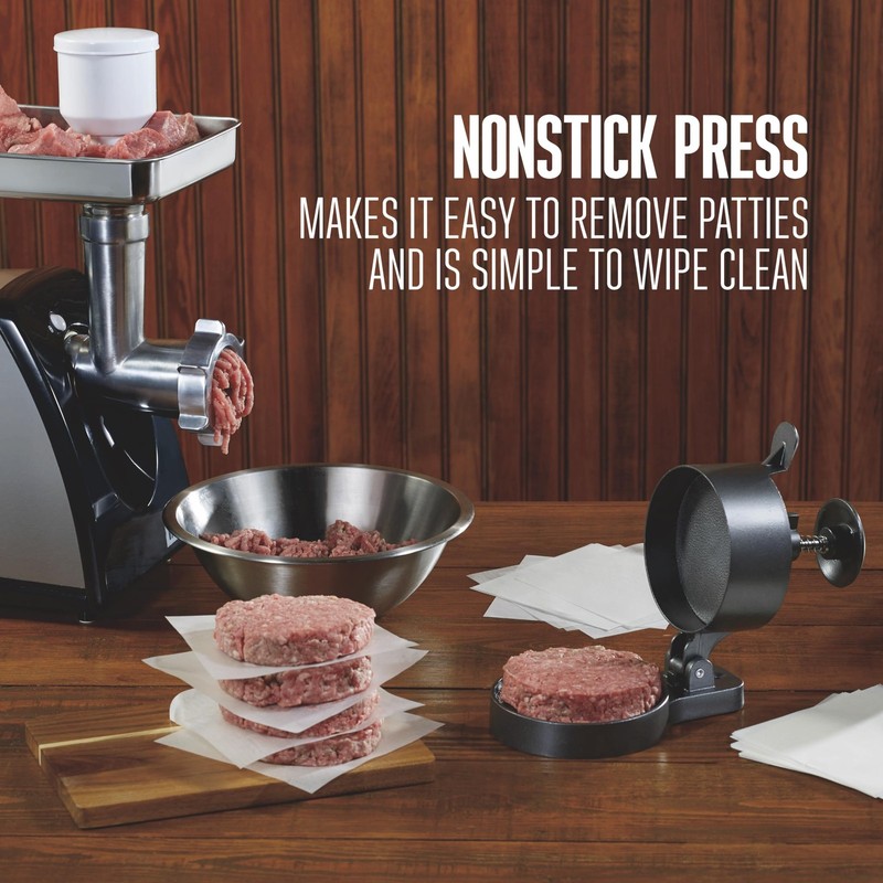 Burger Press, Makes 4 1/2" Diameter Patties for Hamburger, Crab Cakes, Sausag... gallery