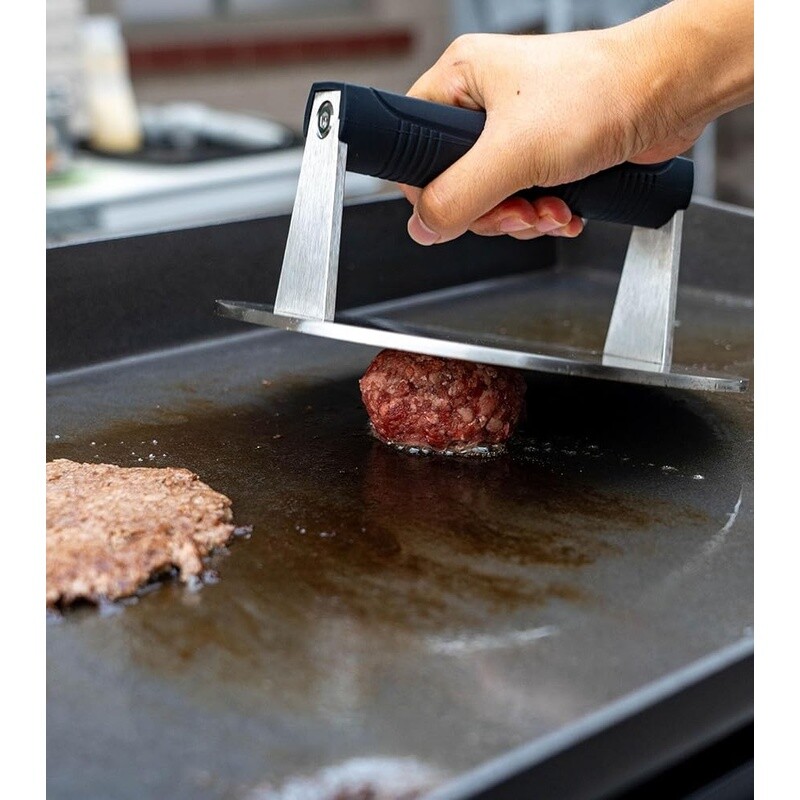 Stainless Steel Burger Press Heavy Duty Meat Press Cooking Bacon Steak Panini US gallery