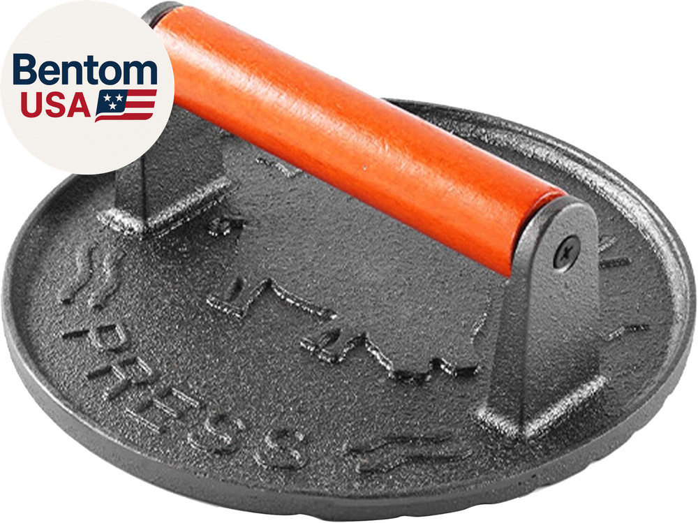 Burger Press with Professional Heavy Duty Cast Iron for Blackstone Griddle Grill