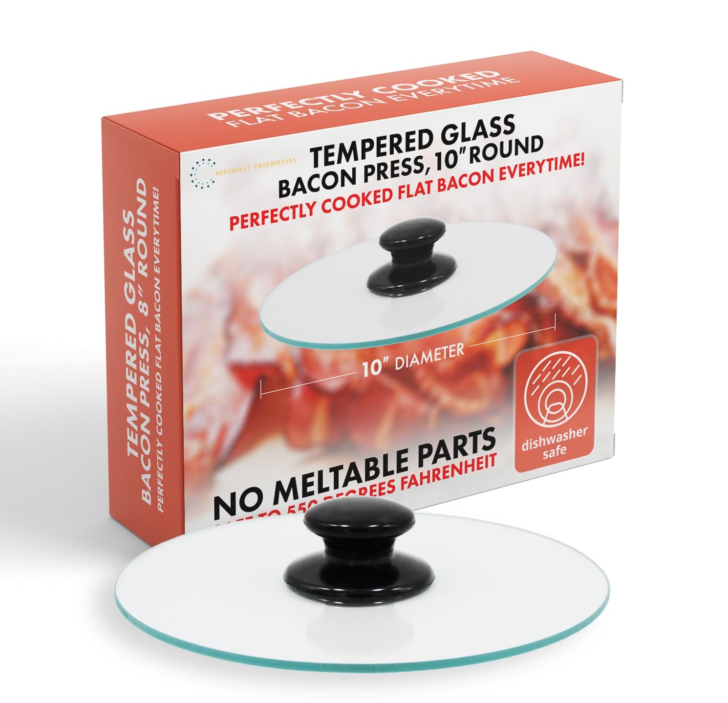 Bacon Press, Round Tempered Glass Bacon Press and Splatter Shield, Perfectly ... gallery