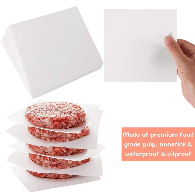 Non-Stick Patty Paper Sheets 4x4" - 300 Count for Burgers, Baking & Freezing gallery