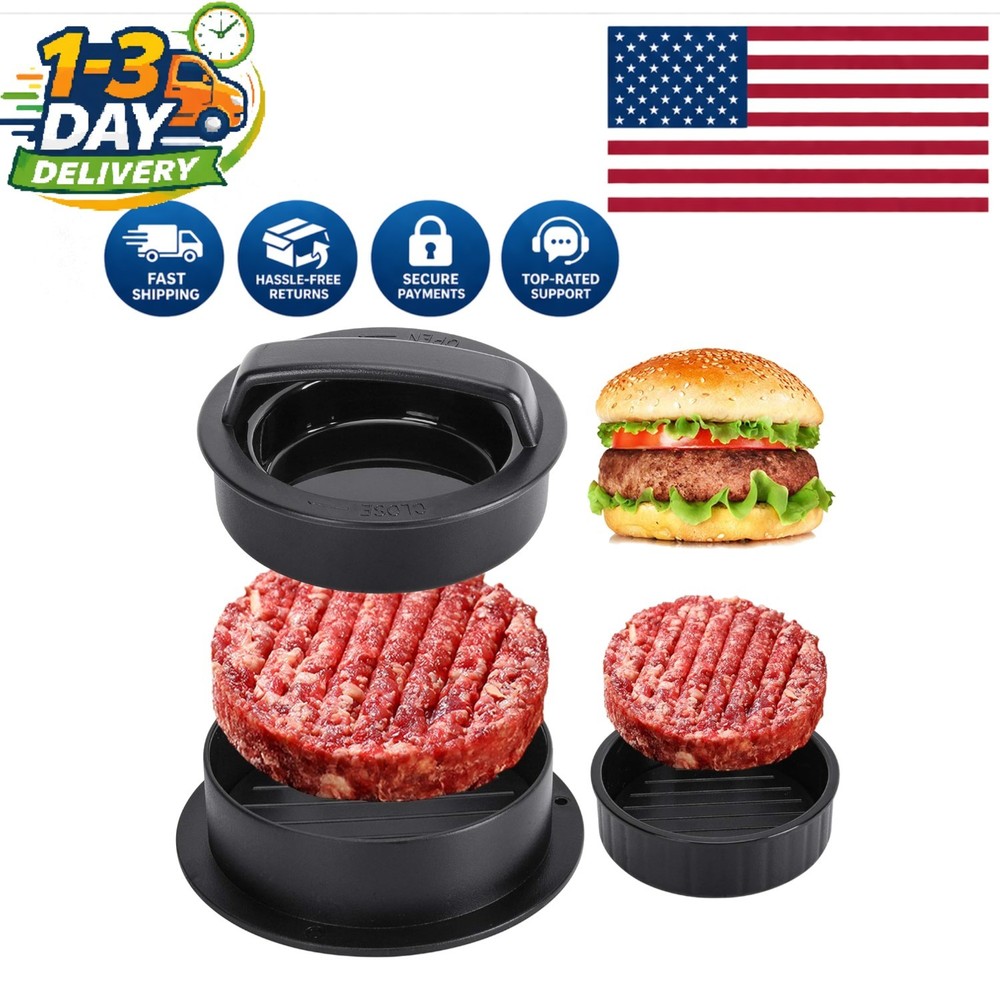 Ultimate Hamburger Patty Press: Create Stuffed and Regular Burgers Effortlessly