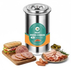 Deli Meat Press Maker for Ham Making Deli Lunch Homemade Sandwich Stainless S…