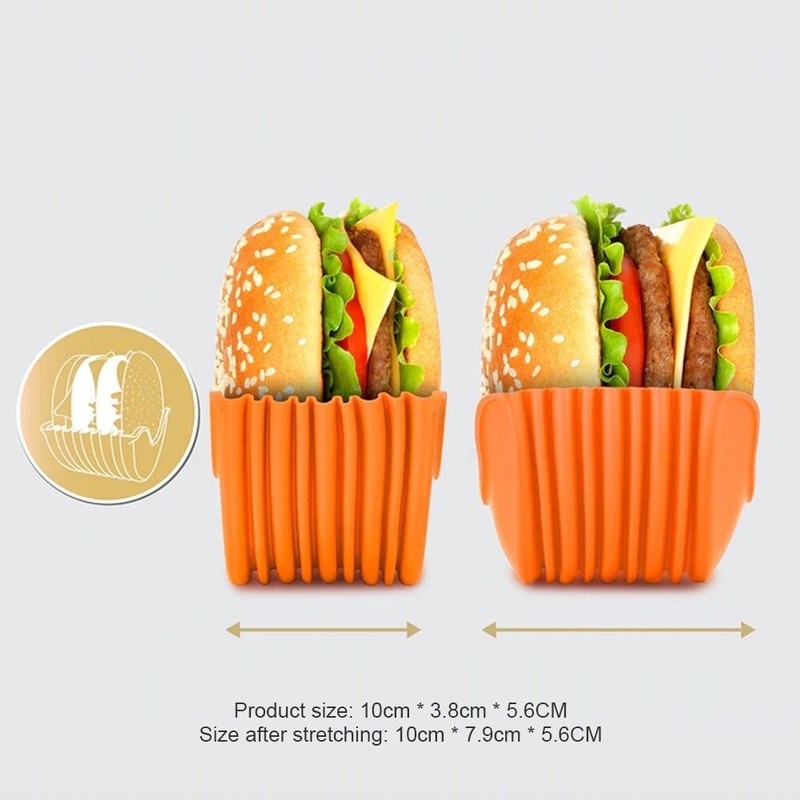 Perfect Gift Retractable Fixed Box Hamburger Holders for Burger Lovers Adults gallery