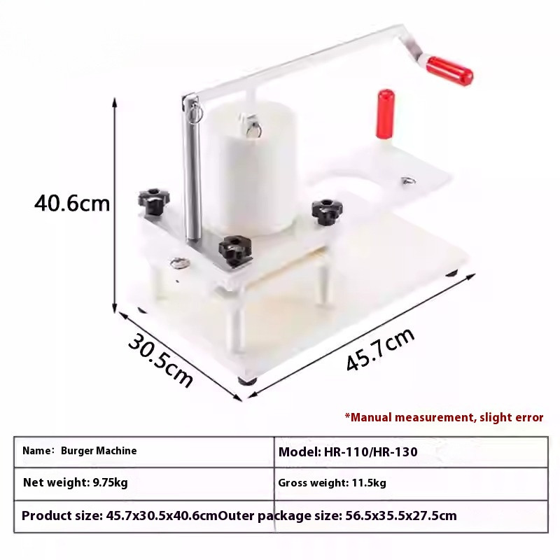 Hamburger Manual Kitchen Tool Round Meat Molding Machines Burger Machine gallery