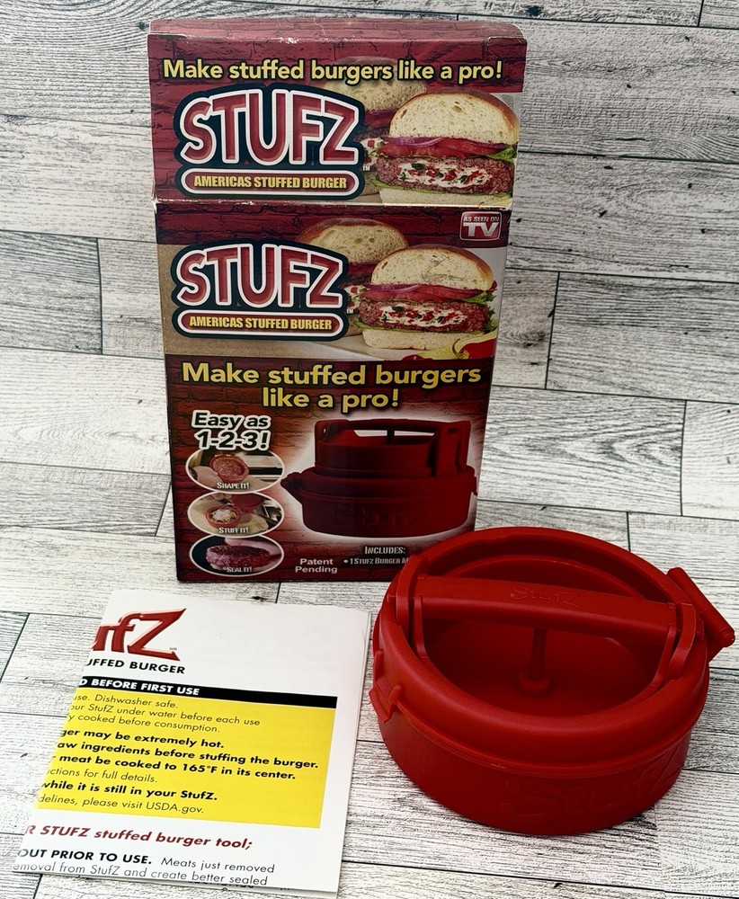STUFZ Americas Stuffed Burger Maker As Seen On TV Hamburger Ships FAST!