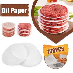 100X Non-Stick Burger Press Aluminum Hamburger Maker Patty Mold Oil Paper Tool
