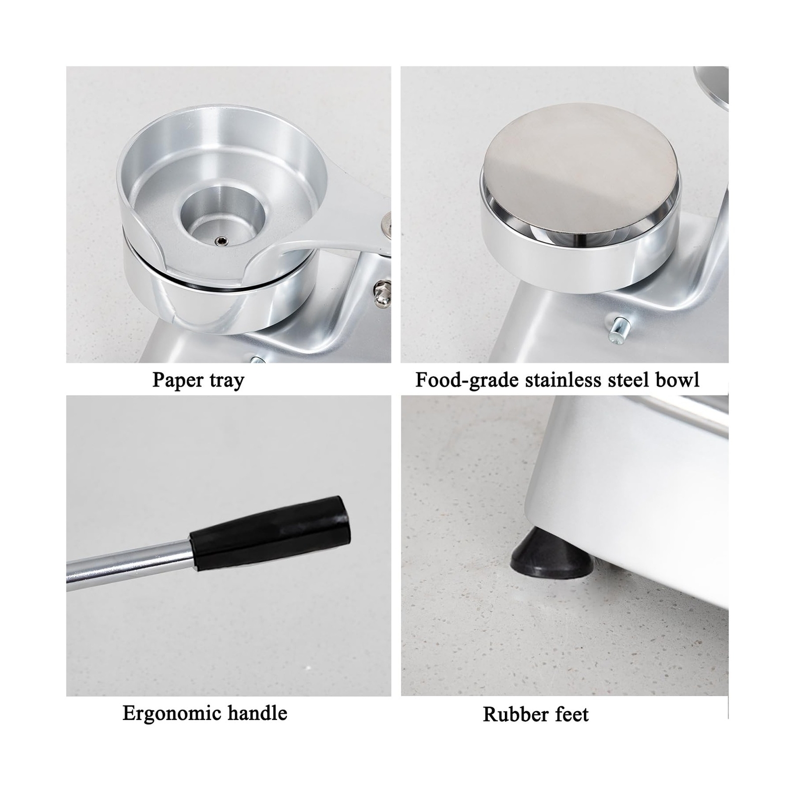 CTJ Commercial Hamburger Patty Maker Food Stainless Steel Bowl Burger Press P... gallery