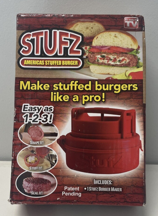STUFZ Americas Stuffed Burger (1 Pack) | Make Burgers Like a Pro, As-Seen-On TV gallery