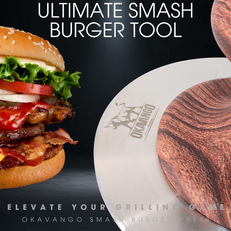 Burger Press Smash Burger Press - Hamburger Smasher Tool for Griddle & Grill ... gallery